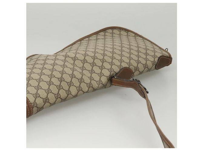 GUCCI GG Suprême GunSlip PVC Beige Auth MX319 - vue 5