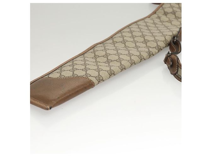 GUCCI GG Suprême GunSlip PVC Beige Auth MX319 - vue 8