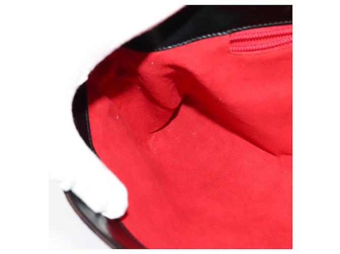 Borsa Gancini in tela e pelle nera argento di Salvatore Ferragamo Auth bs24330 Nero - vista 18