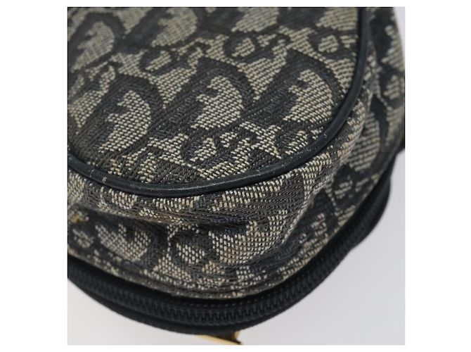 Pochete em lona Trotter Christian Dior azul marinho Auth MX016 - vista 15