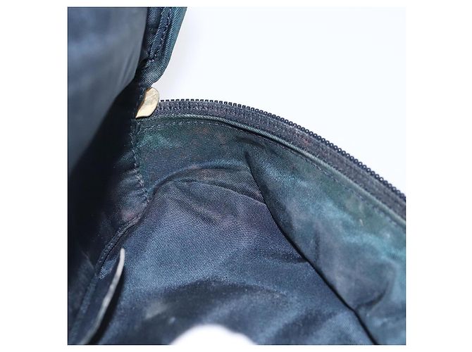 Pochete em lona Trotter Christian Dior azul marinho Auth MX016 - vista 19