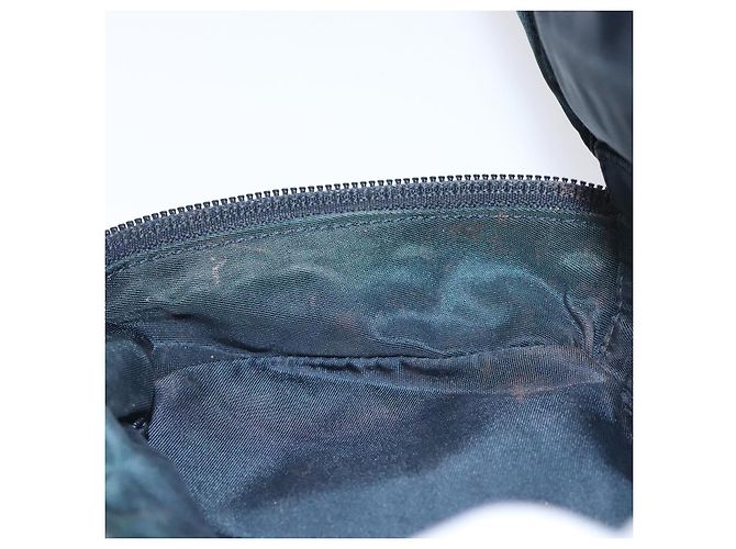 Pochete em lona Trotter Christian Dior azul marinho Auth MX016 - vista 20