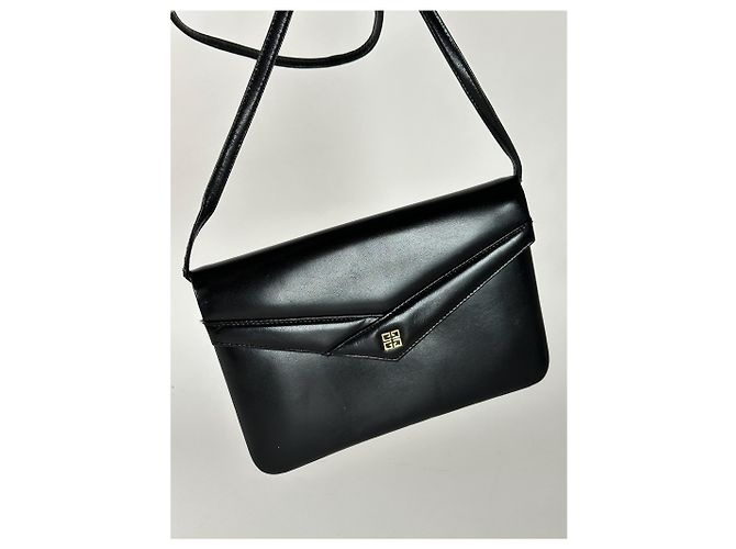Vintage Givenchy 4G Leder Tasche Schwarz - Ansicht 8