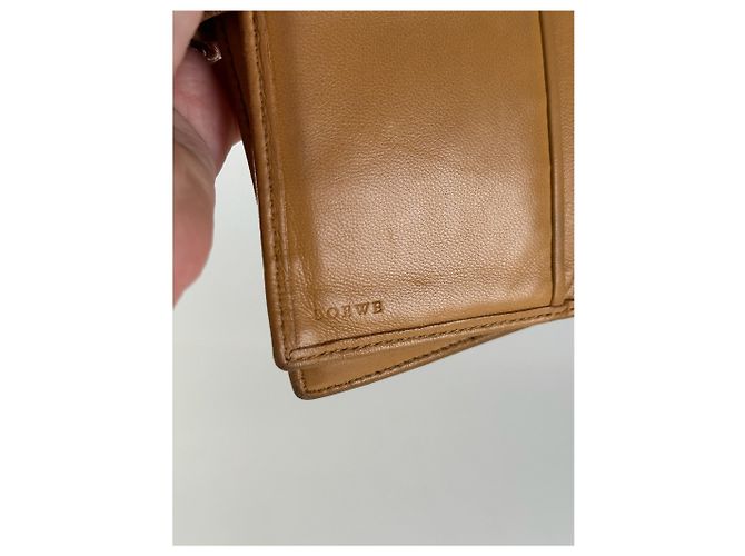 Vintage Loewe Madrid Leather wallet brown Yellow - view 5