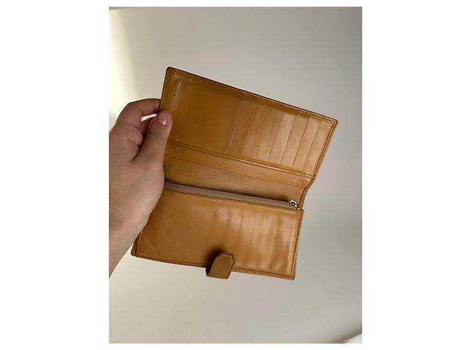 Vintage Loewe Madrid Leather wallet brown Yellow - view 6