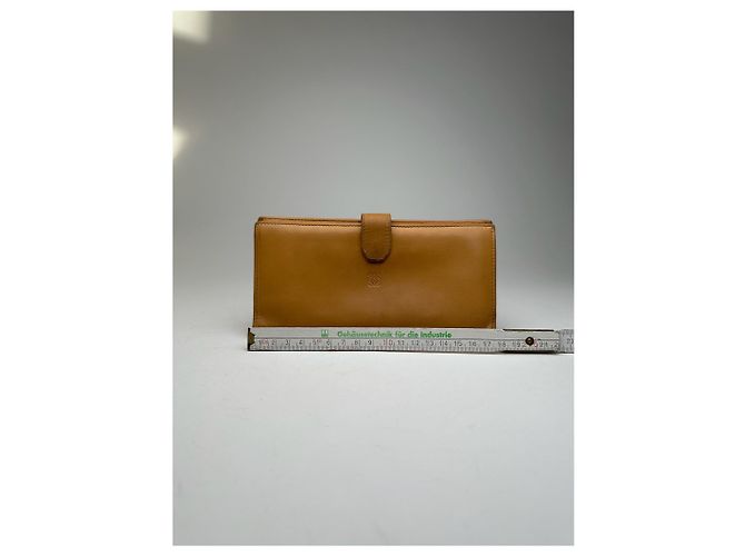 Vintage Loewe Madrid Leather wallet brown Yellow - view 8