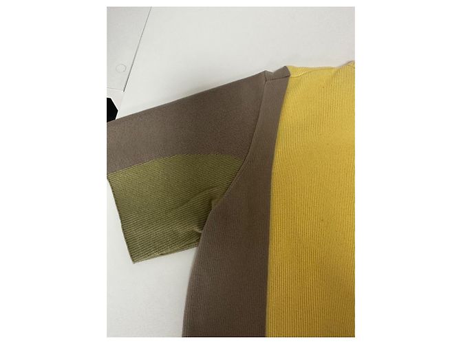 Jacquemus "Colza" Strick-T-Shirt Beige Grün Gelb - Ansicht 12