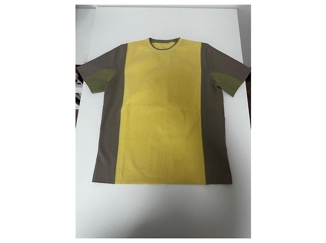 Jacquemus "Colza" Strick-T-Shirt Beige Grün Gelb - Ansicht 2