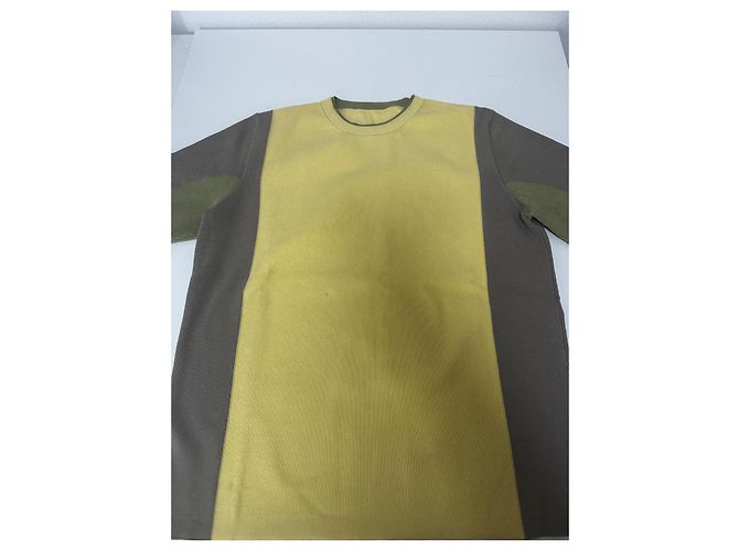 Jacquemus "Colza" Strick-T-Shirt Beige Grün Gelb - Ansicht 3