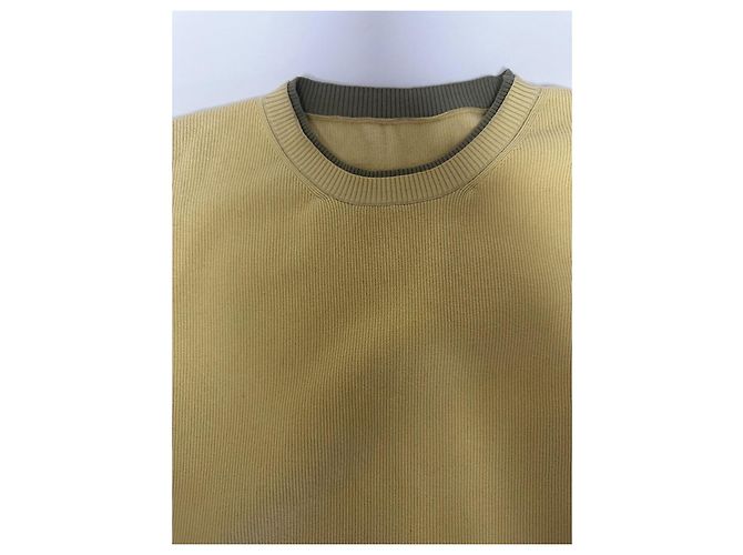 Jacquemus "Colza" Strick-T-Shirt Beige Grün Gelb - Ansicht 5