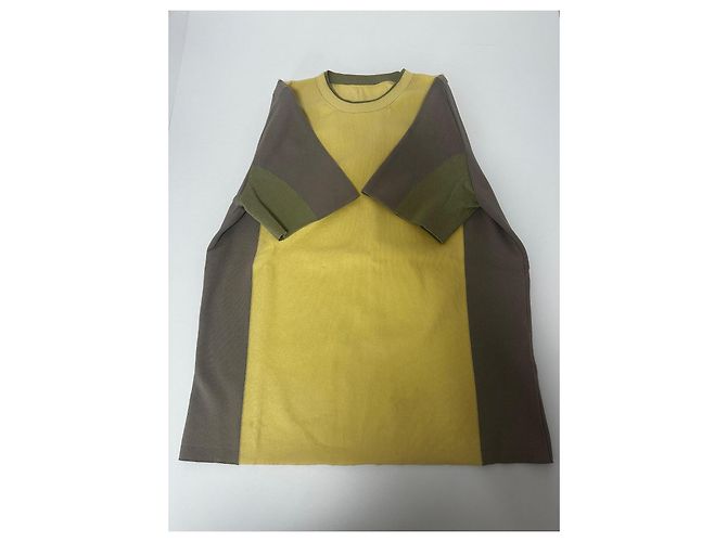 Jacquemus "Colza" Strick-T-Shirt Beige Grün Gelb - Ansicht 6