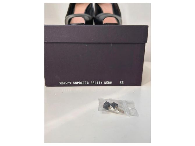 Schwarze offene Pumps von Prada - vue 8