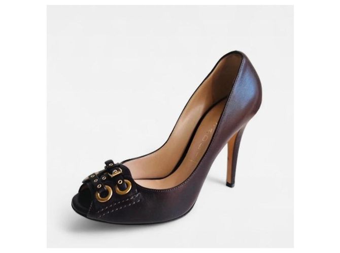 Décolleté aperti Casadei marroni Marrone - vista 2