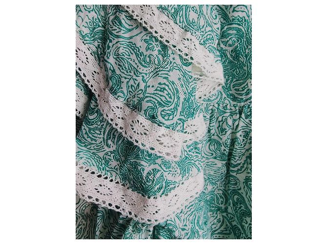 Autre Marque Atelier Dream Bluse Hellgrün Viskose - Ansicht 6