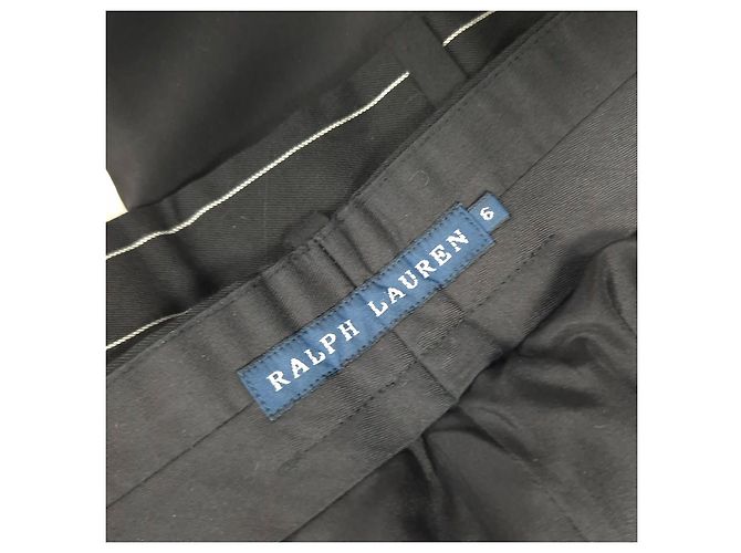 Tailleur pantalone Ralph Lauren gessato y2k Nero Viola scuro - vista 3