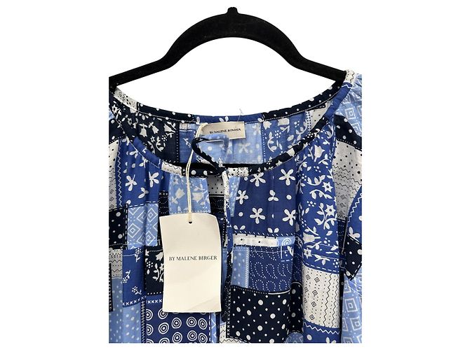 Vestido patchwork Amily By Malene Birger Azul Algodón - vista 5