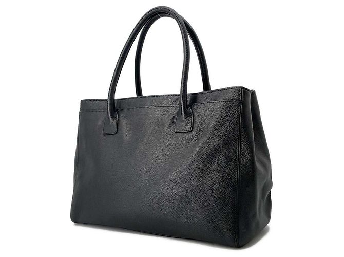 Chanel 2.55 Executive Line Leder Tote Bag Schwarz - Ansicht 2
