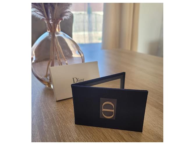 Specchio da borsa Dior Blu navy in cotone - vista 2