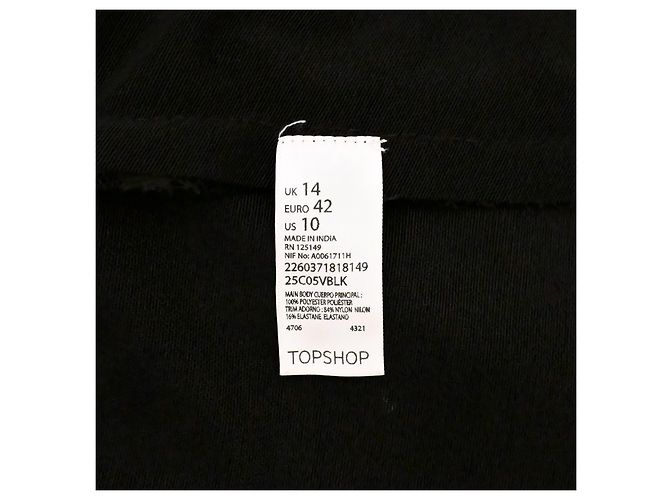 Christopher Kane x Topshop Minikleid mit einer Schulter aus Spitze Größe XL Schwarz - Ansicht 10