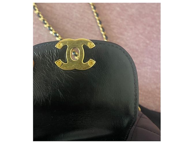 Timeless Chanel Borsa Nano Shopping Nera in Pelle Nero - vista 8