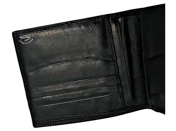Authentic Gucci Navy Monogram GG Web Bifold Wallet Navy blue - view 7
