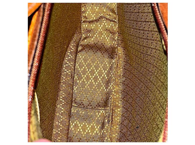 Sac à épaule en cuir de veau Gucci vintage authentique Marron - vue 10