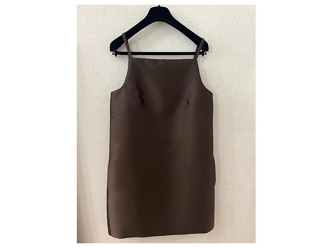 Vestido marrón Valentino Castaño - vista 2