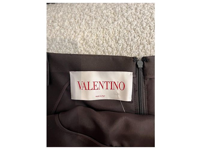 Vestido marrón Valentino Castaño - vista 3