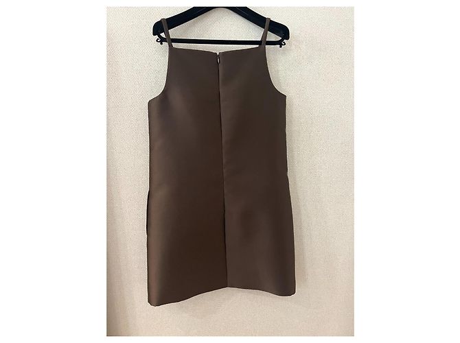 Vestido marrón Valentino Castaño - vista 4
