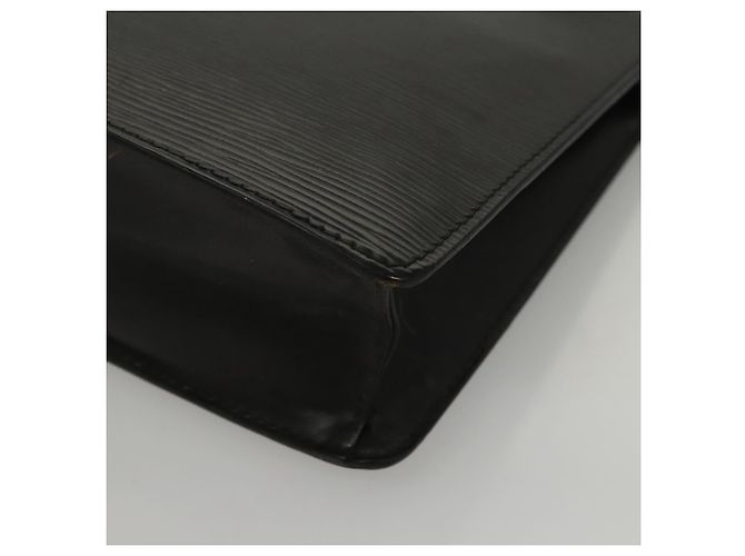 LOUIS VUITTON Epi Pochette Uomo Borsa Clutch Nera M52522 LV Auth 117085 Nero - vista 16