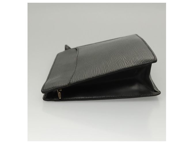 LOUIS VUITTON Epi Pochette Uomo Borsa Clutch Nera M52522 LV Auth 117085 Nero - vista 3
