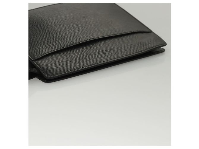 LOUIS VUITTON Epi Pochette Uomo Borsa Clutch Nera M52522 LV Auth 117085 Nero - vista 5