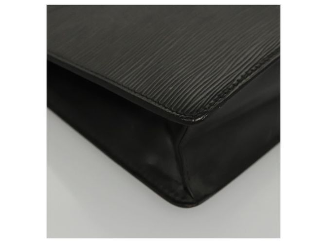 LOUIS VUITTON Epi Pochette Uomo Borsa Clutch Nera M52522 LV Auth 117085 Nero - vista 7