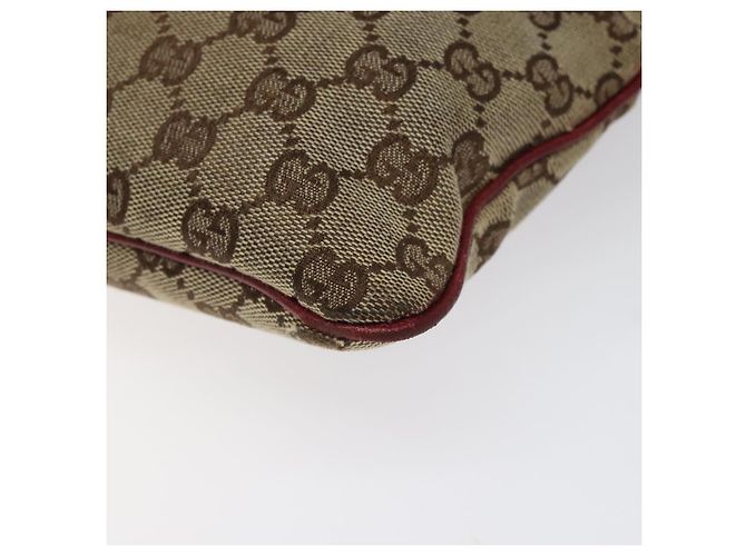 Borsa a Spalla in Tela GG GUCCI Beige Argento 113013 Auth bs24171 - vista 14