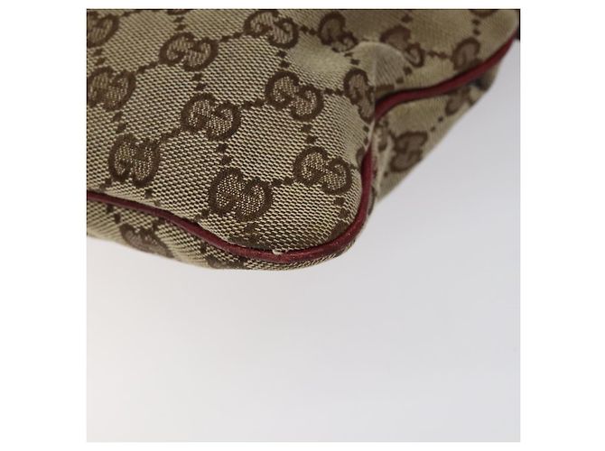 Borsa a Spalla in Tela GG GUCCI Beige Argento 113013 Auth bs24171 - vista 16