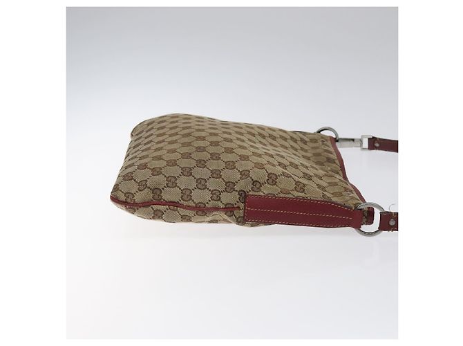 Borsa a Spalla in Tela GG GUCCI Beige Argento 113013 Auth bs24171 - vista 3