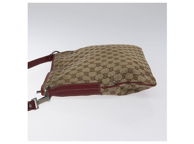 Borsa a Spalla in Tela GG GUCCI Beige Argento 113013 Auth bs24171 - vista 4