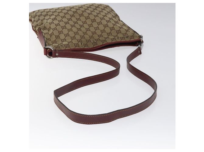 Borsa a Spalla in Tela GG GUCCI Beige Argento 113013 Auth bs24171 - vista 7
