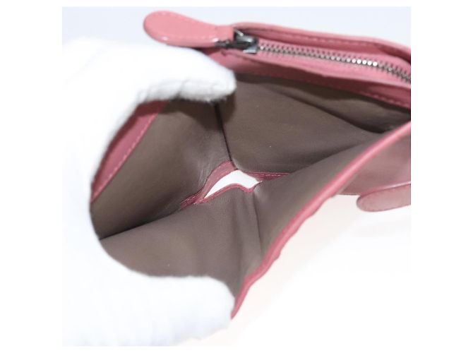 Autre Marque Leder-Wallet INTRECCIATO Bottega Veneta Rosa Auth 117262 - Ansicht 10