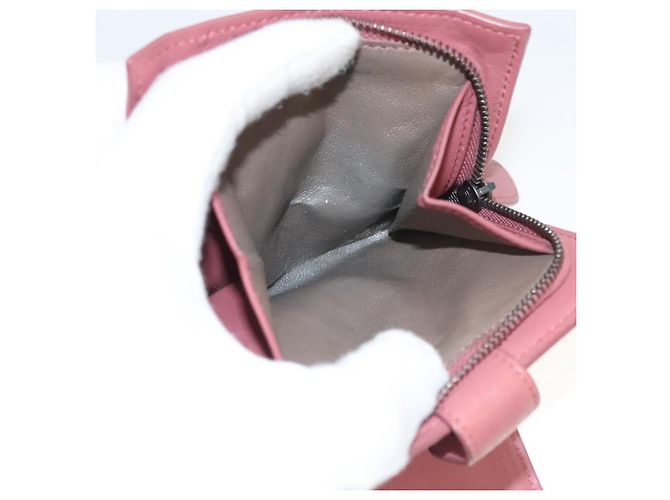 Autre Marque Leder-Wallet INTRECCIATO Bottega Veneta Rosa Auth 117262 - Ansicht 11