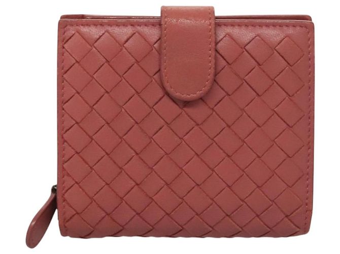 Autre Marque Leder-Wallet INTRECCIATO Bottega Veneta Rosa Auth 117262 - Ansicht 13