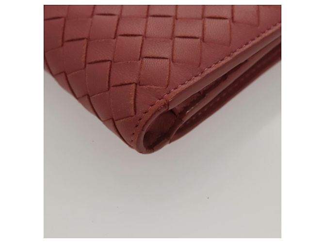Autre Marque Leder-Wallet INTRECCIATO Bottega Veneta Rosa Auth 117262 - Ansicht 14