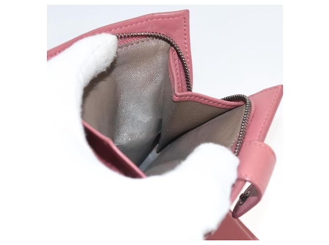 Autre Marque Leder-Wallet INTRECCIATO Bottega Veneta Rosa Auth 117262 - Ansicht 20