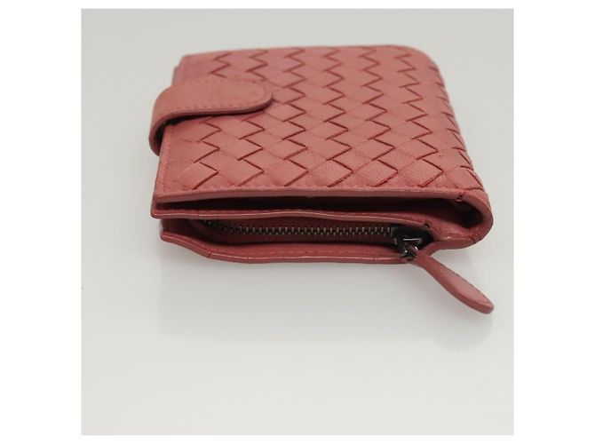 Autre Marque Leder-Wallet INTRECCIATO Bottega Veneta Rosa Auth 117262 - Ansicht 4