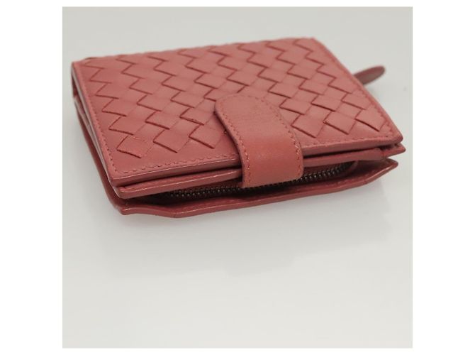 Autre Marque Leder-Wallet INTRECCIATO Bottega Veneta Rosa Auth 117262 - Ansicht 5