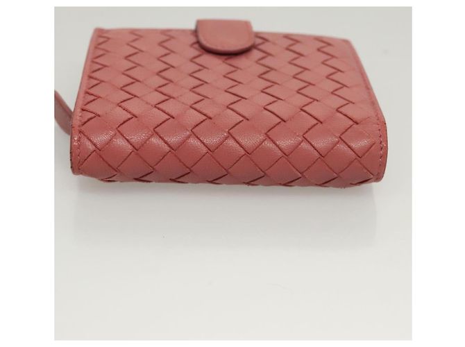 Autre Marque Leder-Wallet INTRECCIATO Bottega Veneta Rosa Auth 117262 - Ansicht 6