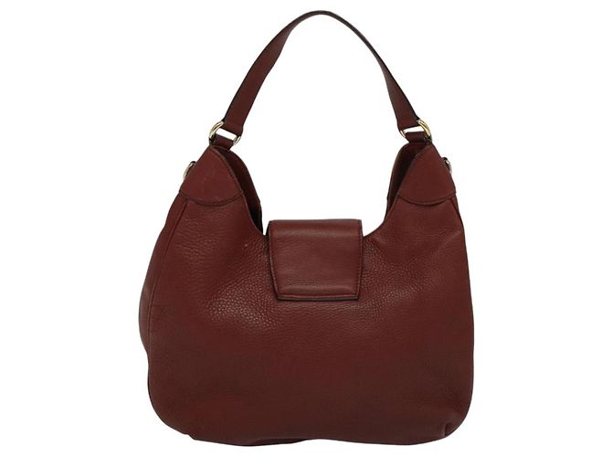 Borsa a Spalla GUCCI in Pelle 2 vie Marrone Oro 296851 Auth ep8453 D'oro - vista 2