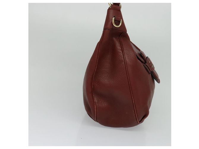Borsa a Spalla GUCCI in Pelle 2 vie Marrone Oro 296851 Auth ep8453 D'oro - vista 3