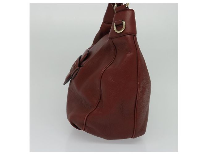 Borsa a Spalla GUCCI in Pelle 2 vie Marrone Oro 296851 Auth ep8453 D'oro - vista 4