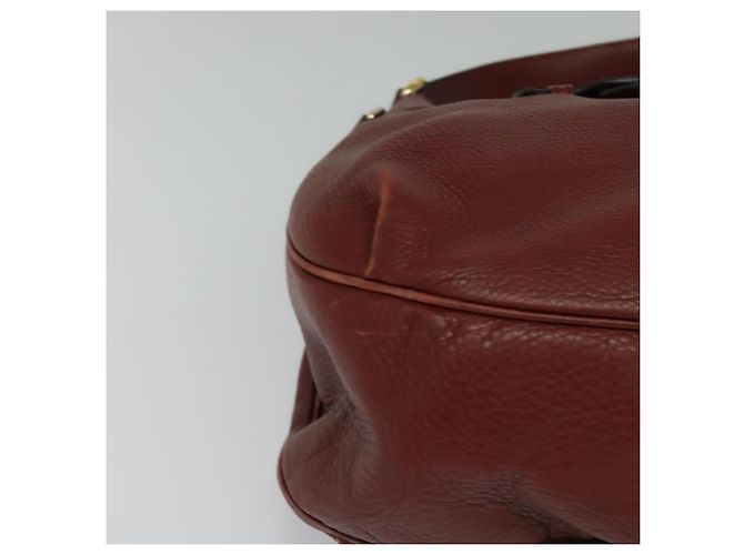 Borsa a Spalla GUCCI in Pelle 2 vie Marrone Oro 296851 Auth ep8453 D'oro - vista 9